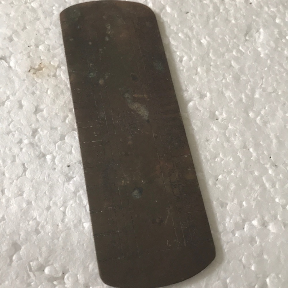 Antique Solid Brass Special Ruler - image 4